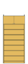 高さ２１７～２２６ｃｍ幅８１～９０ｃｍ奥行３１ｃｍ厚棚板（棚板厚2.5cm）