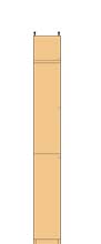 高さ２４１．１～２５０．１ｃｍ幅１５～２４ｃｍ奥行１９ｃｍ