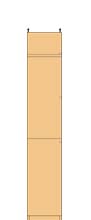 高さ２４１．１～２５０．１ｃｍ幅２５～２９ｃｍ奥行１９ｃｍ