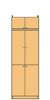 高さ２４１．１～２５０．１ｃｍ幅４５～５９ｃｍ奥行４６ｃｍ