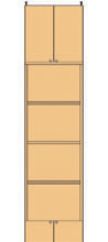 高さ２８３．１～２９２．１ｃｍ幅４５～５９ｃｍ奥行１９ｃｍ