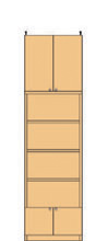 高さ２５０～２５９ｃｍ幅４５～５９ｃｍ奥行４０ｃｍ厚棚板（棚板厚2.5cm）