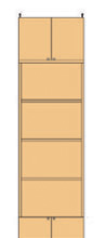 高さ２６５．１～２７４．１ｃｍ幅６０～７０ｃｍ奥行４６ｃｍ