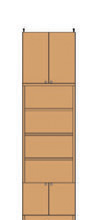 高さ２５０～２５９ｃｍ幅４５～５９ｃｍ奥行４６ｃｍ