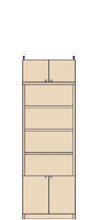 高さ２０８～２１７ｃｍ幅４５～５９ｃｍ奥行１９ｃｍ厚棚板（棚板厚2.5cm）