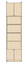 高さ２７４．１～２８３．１ｃｍ幅４５～５９ｃｍ奥行１９ｃｍ