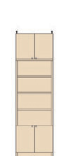 高さ２２６～２３５ｃｍ幅４５～５９ｃｍ奥行３１ｃｍ厚棚板（棚板厚2.5cm）