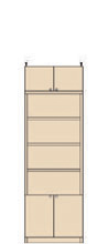 高さ２０８～２１７ｃｍ幅４５～５９ｃｍ奥行４６ｃｍ厚棚板（棚板厚2.5cm）