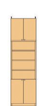 高さ２４１～２５０ｃｍ幅４５～５９ｃｍ奥行１９ｃｍ