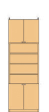 高さ２４１～２５０ｃｍ幅６０～７０ｃｍ奥行１９ｃｍ