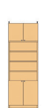 高さ２２６～２３５ｃｍ幅６０～７０ｃｍ奥行３１ｃｍ厚棚板（棚板厚2.5cm）