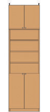 高さ２７４．１～２８３．１ｃｍ幅６０～７０ｃｍ奥行３１ｃｍ