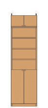 高さ２４１．１～２５０．１ｃｍ幅４５～５９ｃｍ奥行４０ｃｍ