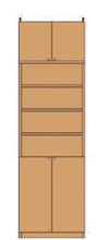 高さ２５９．１～２６８．１ｃｍ幅６０～７０ｃｍ奥行４０ｃｍ