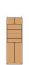 高さ２０８～２１７ｃｍ幅４５～５９ｃｍ奥行４６ｃｍ