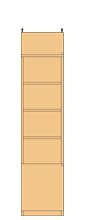 高さ２４１．１～２５０．１ｃｍ幅３０～４４ｃｍ奥行１９ｃｍ