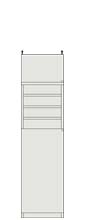 高さ２１７～２２６ｃｍ幅３０～４４ｃｍ奥行１９ｃｍ